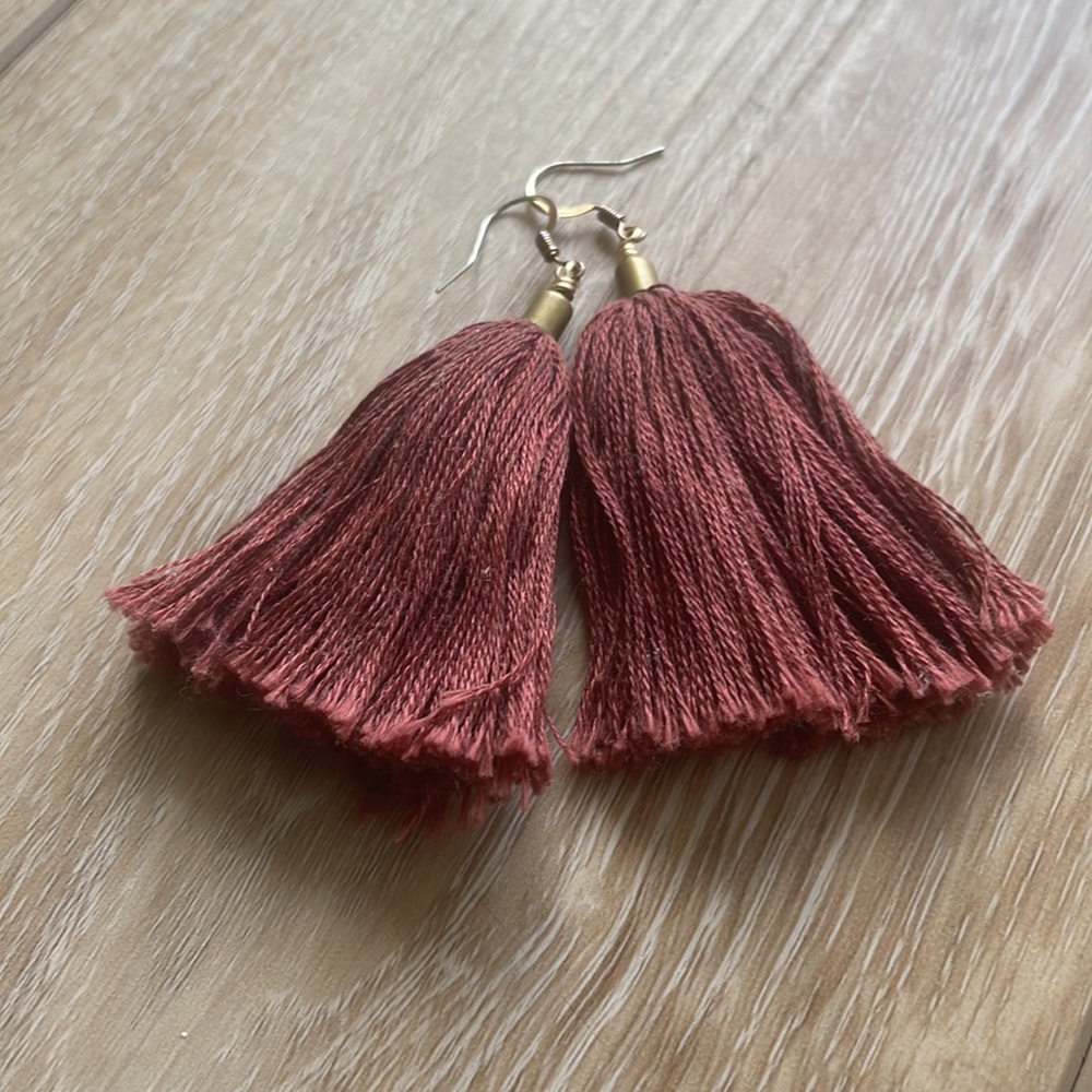 Fabric Tassel earrings